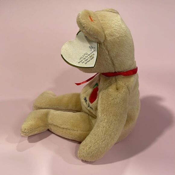 Original TY Beanie Babies BIG APPLE New York Plushie 9” tall 2004 Excellent con… - Picture 4 of 10